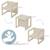 Chaise réversible en bois - tabouret évolutif 3 en 1 Beige+Blanc+Gris taupe 4 - vertbaudet enfant 