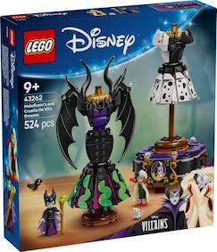 Jouet-Jeux d'imagination-Lego disney - les robes de maléfique et cruella d'enfer - 43262