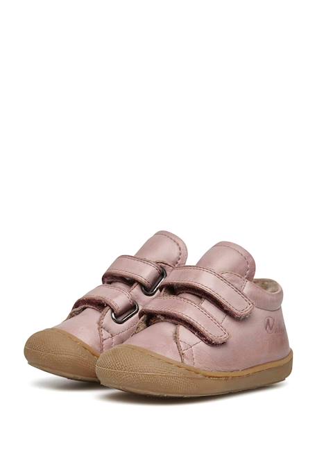 Chaussures en cuir doublés en laine cocoon vl Anthracite-+Bleu foncé-+Cognac-+Gris tourterelle-+Rose antique- 25 - vertbaudet enfant 