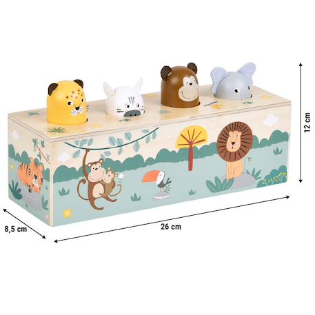 Jeu à pression avec cris des animaux safari Vert 5 - vertbaudet enfant 