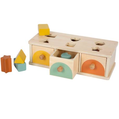 Jeu de tri montessori Beige 2 - vertbaudet enfant 