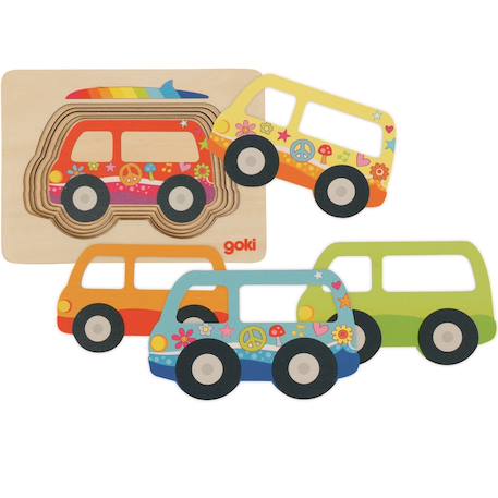 Puzzle à couches van Bleu 1 - vertbaudet enfant 