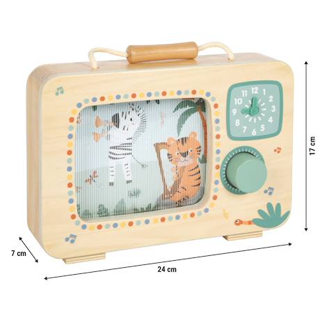 Boîte à musique télévision safari Beige 5 - vertbaudet enfant 