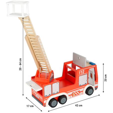 Camion de pompiers rouge Rouge 4 - vertbaudet enfant 