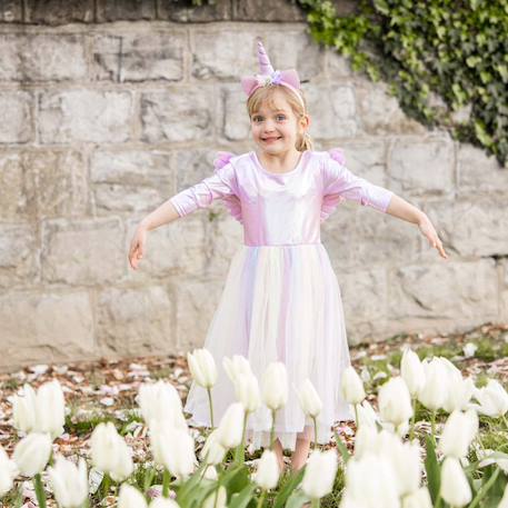 Déguisement enfant – robe de princesse licorne avec ailes Rose 3 - vertbaudet enfant 