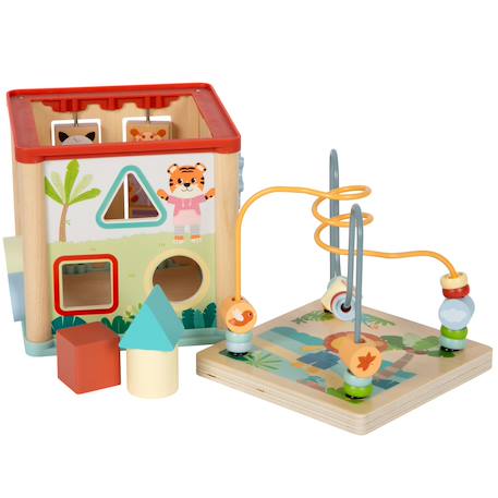 Cube de motricité jungle friends Beige 6 - vertbaudet enfant 