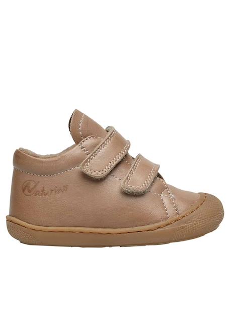 Chaussures en cuir doublés en laine cocoon vl Anthracite-+Cognac-+Gris tourterelle- 11 - vertbaudet enfant 