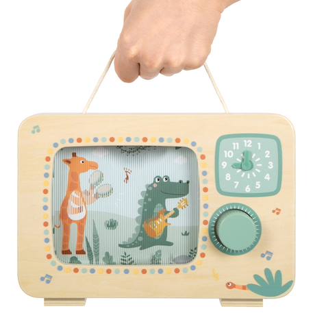 Boîte à musique télévision safari Beige 4 - vertbaudet enfant 