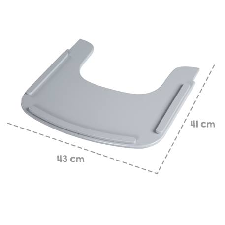 Tablette de chaise haute - plateau repas avec rebord sit up flex Beige délavé+Blanc+Bois naturel+Gris taupe+Noir 21 - vertbaudet enfant 