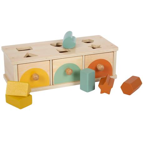 Jeu de tri montessori Beige 1 - vertbaudet enfant 