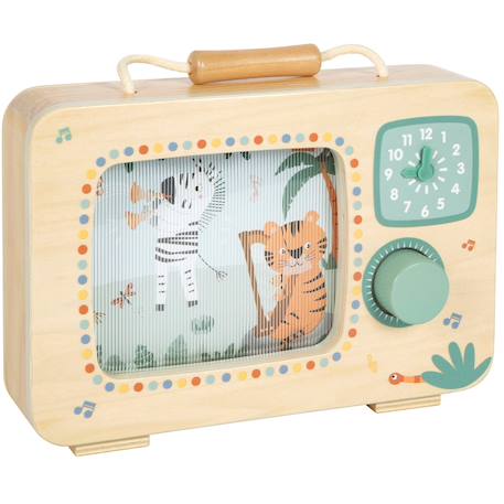 Boîte à musique télévision safari Beige 2 - vertbaudet enfant 