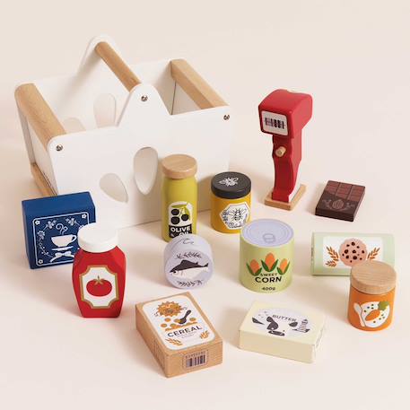 Ensemble epicerie et scanner Blanc 2 - vertbaudet enfant 
