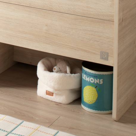 Panière de rangement en sherpa - petit chou Ecru 4 - vertbaudet enfant 