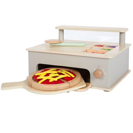 Ensemble de pizzeria en bois Gris 2 - vertbaudet enfant 