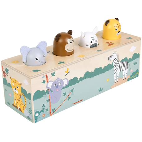 Jeu à pression avec cris des animaux safari Vert 4 - vertbaudet enfant 