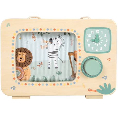 Boîte à musique télévision safari Beige 1 - vertbaudet enfant 