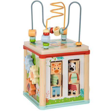 Cube de motricité jungle friends Beige 3 - vertbaudet enfant 