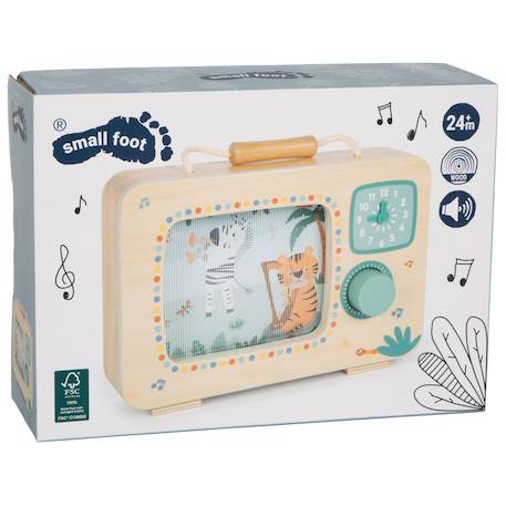 Boîte à musique télévision safari Beige 6 - vertbaudet enfant 