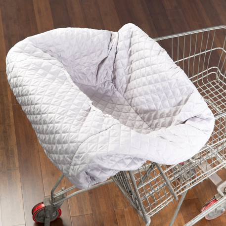Protège-siège caddie bébé lavable + sac à dos de transport Anthracite+Gris argenté 11 - vertbaudet enfant 