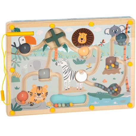 Labyrinthe magnétique safari Bleu 1 - vertbaudet enfant 