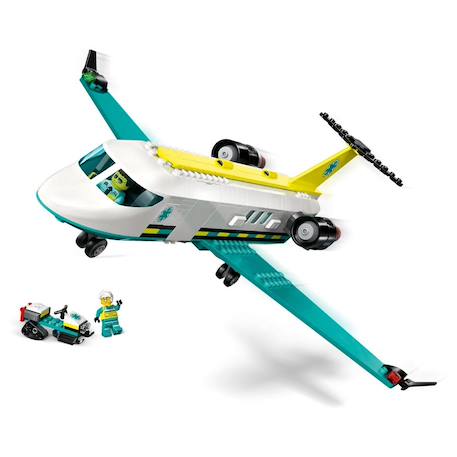 Lego city - l'ambulance de secours aérienne - 60465 Multicolore 6 - vertbaudet enfant 