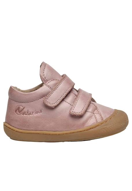 Chaussures en cuir doublés en laine cocoon vl Anthracite-+Bleu foncé-+Cognac-+Gris tourterelle-+Rose antique- 21 - vertbaudet enfant 