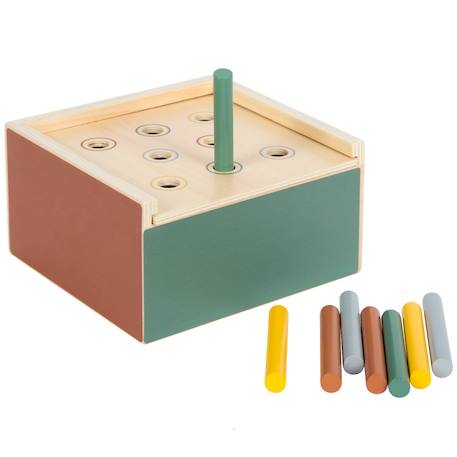 Jeu d'encastrement montessori Beige 4 - vertbaudet enfant 