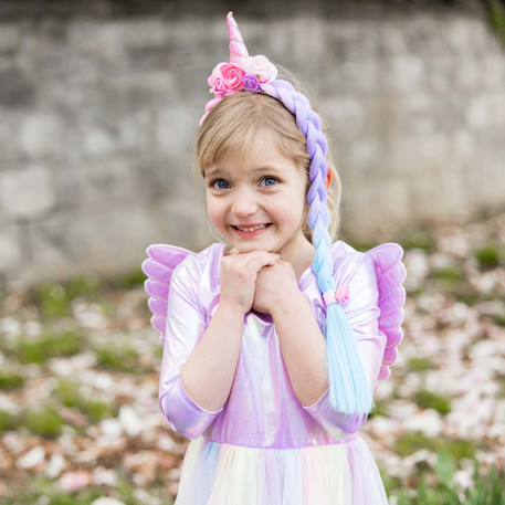 Déguisement enfant – robe de princesse licorne avec ailes Rose 4 - vertbaudet enfant 