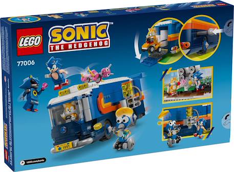Lego sonic the hedgehog - le camion de contrôle de l'équipe sonic - 77006 Multicolore 2 - vertbaudet enfant 