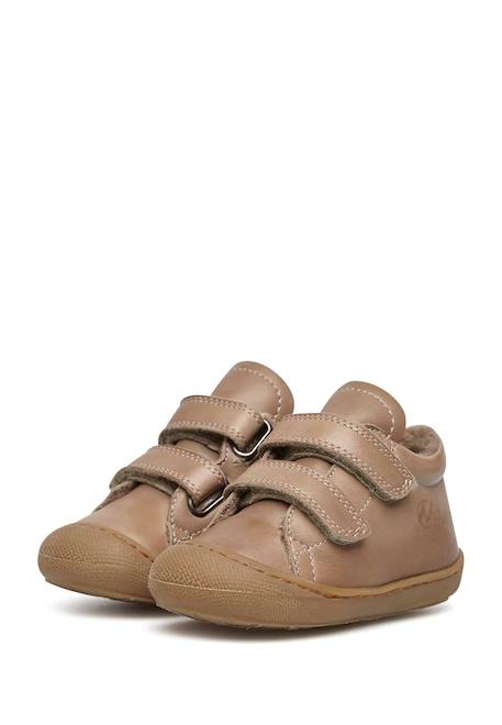 Chaussures en cuir doublés en laine cocoon vl Anthracite-+Cognac-+Gris tourterelle- 15 - vertbaudet enfant 