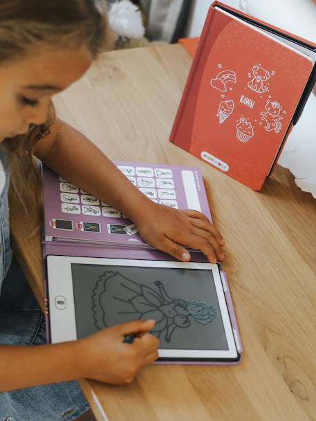 Tablette à dessin Kidydraw mini jaune+rose+vert sapin+violet 7 - vertbaudet enfant 