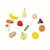 12 fruits et légumes en bois avec filet Multicolore 3 - vertbaudet enfant 