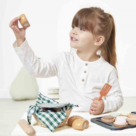 Panier de boulangerie, bois fsc, mamie soleil Multicolore 2 - vertbaudet enfant 