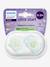 Lot de 2 sucettes Ultra start 0-2M bleu+mauve 4 - vertbaudet enfant 