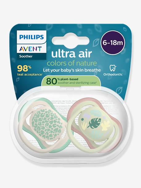 Lot de 2 sucettes ultra Air 6-18 mois vert 3 - vertbaudet enfant 