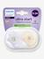 Lot de 2 sucettes ultra douces 1er âge bleu+mauve 8 - vertbaudet enfant 