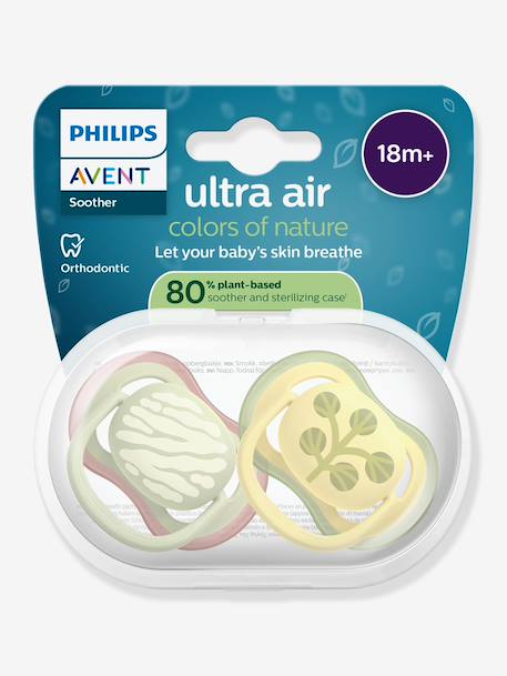 Lot de 2 sucettes ultra Air 18 mois vert 4 - vertbaudet enfant 