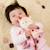 Coffret cadeau bébé cerf avec doudou et hochet Rose 4 - vertbaudet enfant 