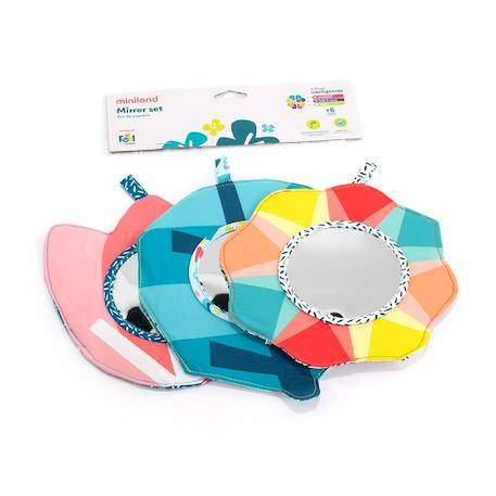 Ensemble de miroirs sensoriels pour bébés Vert 3 - vertbaudet enfant 