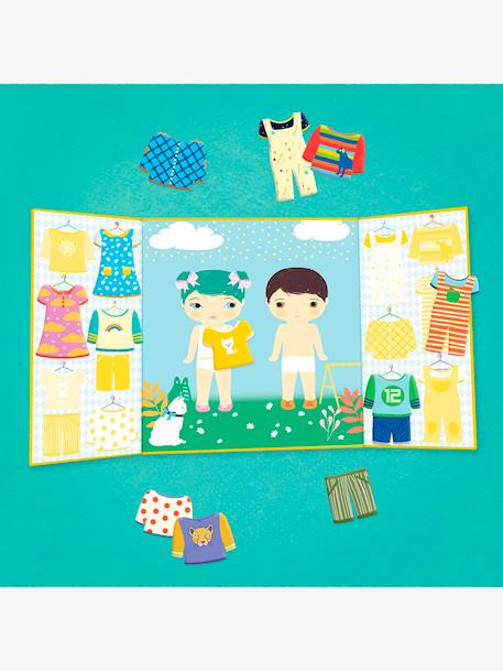Stickers repositionnables jaune+rouge 2 - vertbaudet enfant 