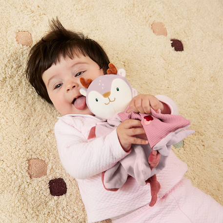 Coffret cadeau bébé cerf avec doudou et hochet Rose 3 - vertbaudet enfant 