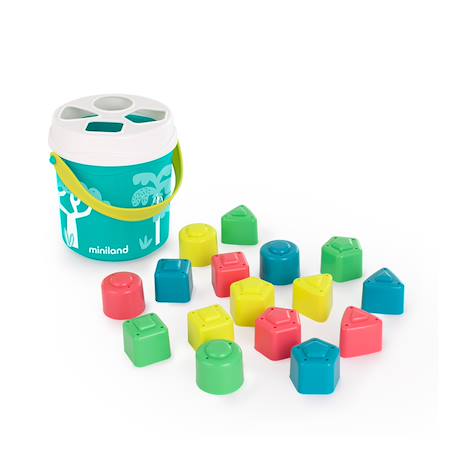 Empilables pour bébés de couleur turquoise Multicolore 1 - vertbaudet enfant 