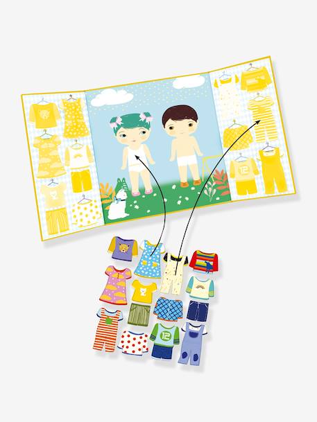 Stickers repositionnables jaune+rouge 3 - vertbaudet enfant 