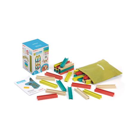 Eco beams jeux de construction Bleu 1 - vertbaudet enfant 