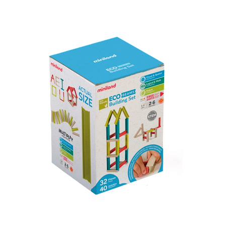 Eco beams jeux de construction Bleu 3 - vertbaudet enfant 