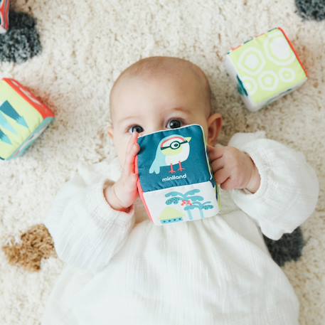 Ensemble de cubes doux avec hochet pour bébés Multicolore 5 - vertbaudet enfant 