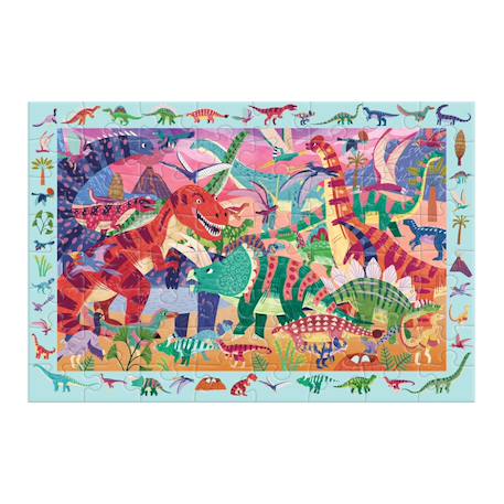 Puzzle 64 pièces - dinos puissants Multicolor 2 - vertbaudet enfant 