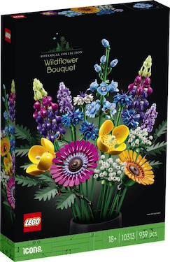 Jouet-Jeux d'imagination-Lego botanicals - lego icons - bouquet de fleurs sauvages - 10313