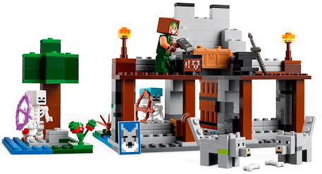 Lego minecraft - la forteresse du loup - 21261 Multicolore 4 - vertbaudet enfant 
