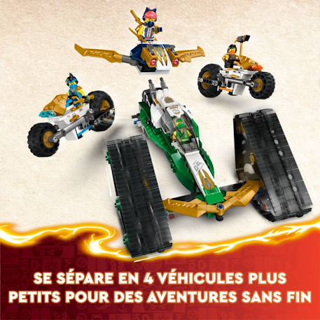 Lego ninjago - le véhicule combiné de l'équipe des ninjas - 71820 Multicolore 2 - vertbaudet enfant 